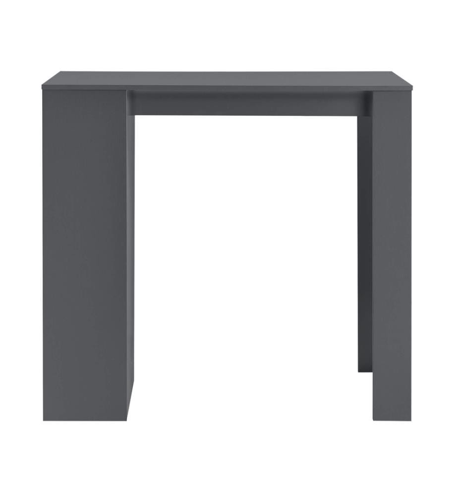 Bartisch Kouvala 110x50x103 cm Hausbar mit 3 Fächern Dunkelgrau