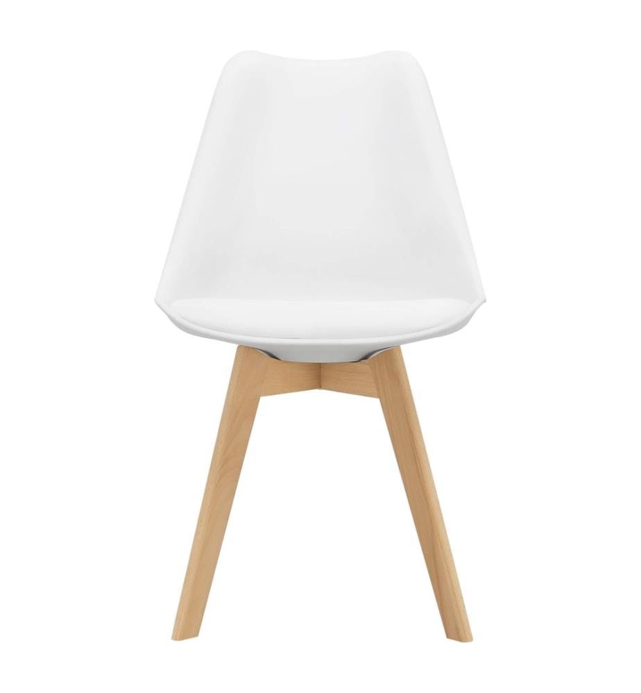 Esszi mmerstuhl Fläten 2er Set 81x49 cm Weiss PU-Kunstleder