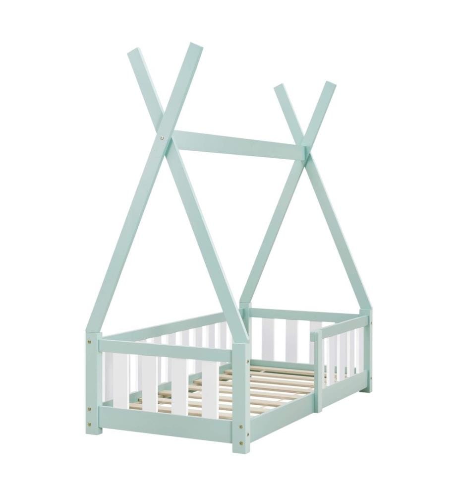 Kinderbett Helsingborg 70x140 cm mit Matratze Mint