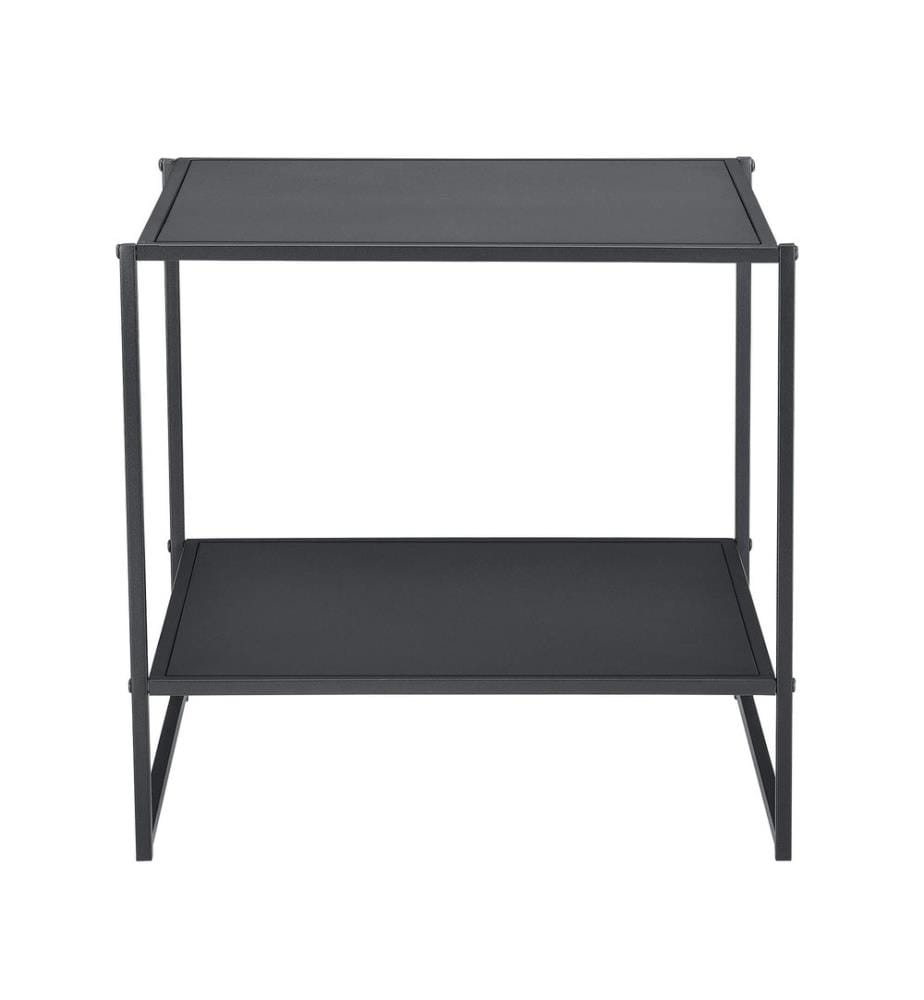Table d'appoint Salsnes 51x53x51 cm avec plateau Noir