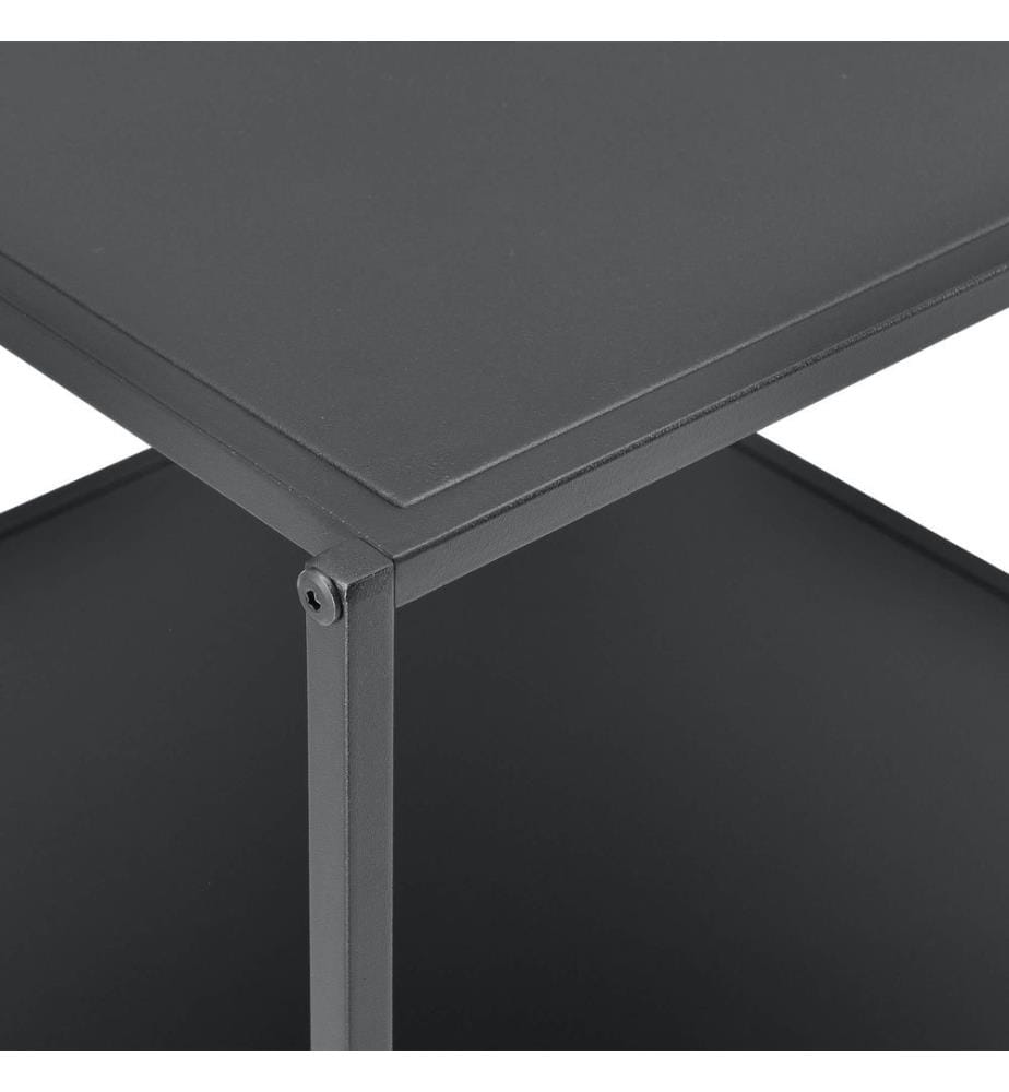 Table d'appoint Salsnes 51x53x51 cm avec plateau Noir