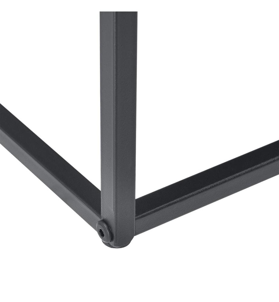 Table d'appoint Barbaricina Lot de 2 Colonne Noir