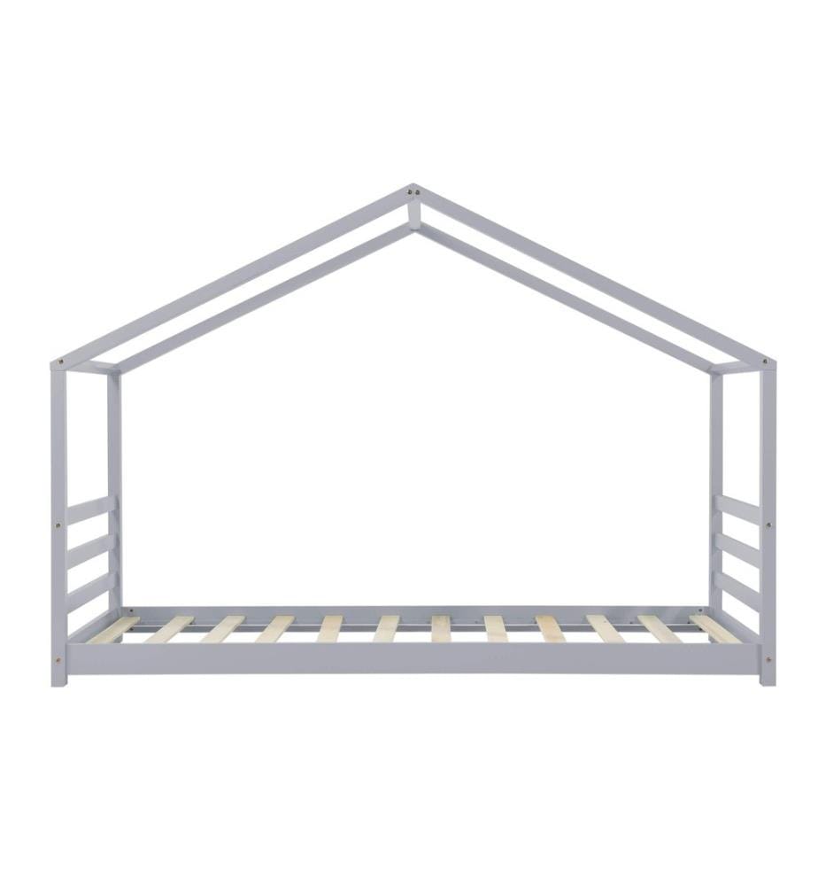 Letto per bambini Vardø 90x200 cm legno grigio