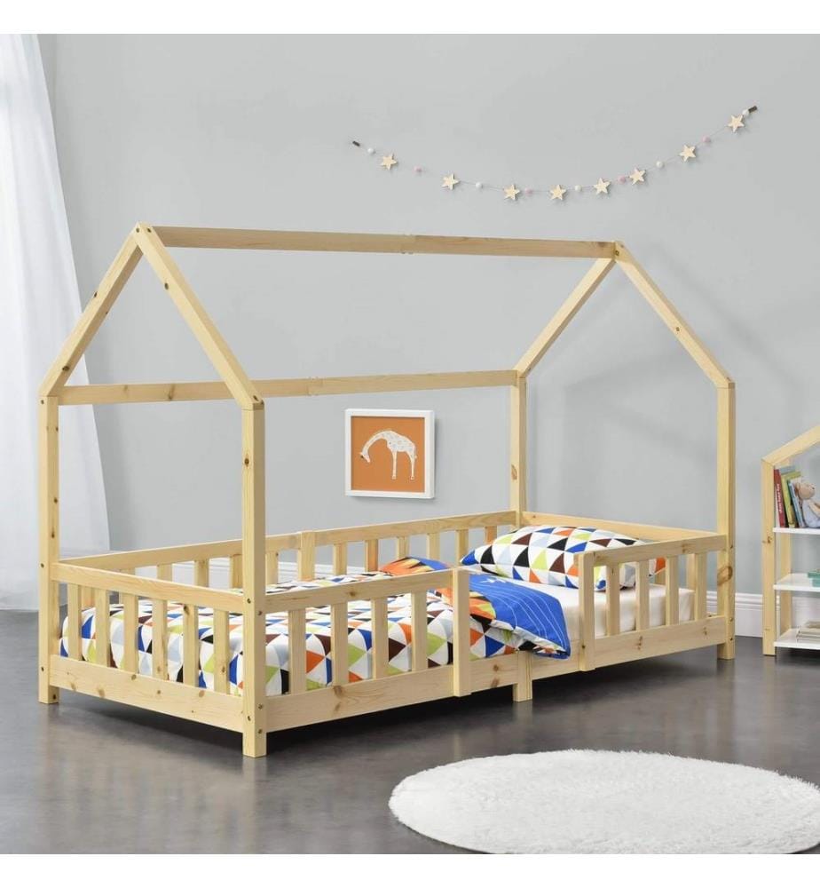 Kinderbett Sisimiut 90x200 cm mit Rausfallschutz