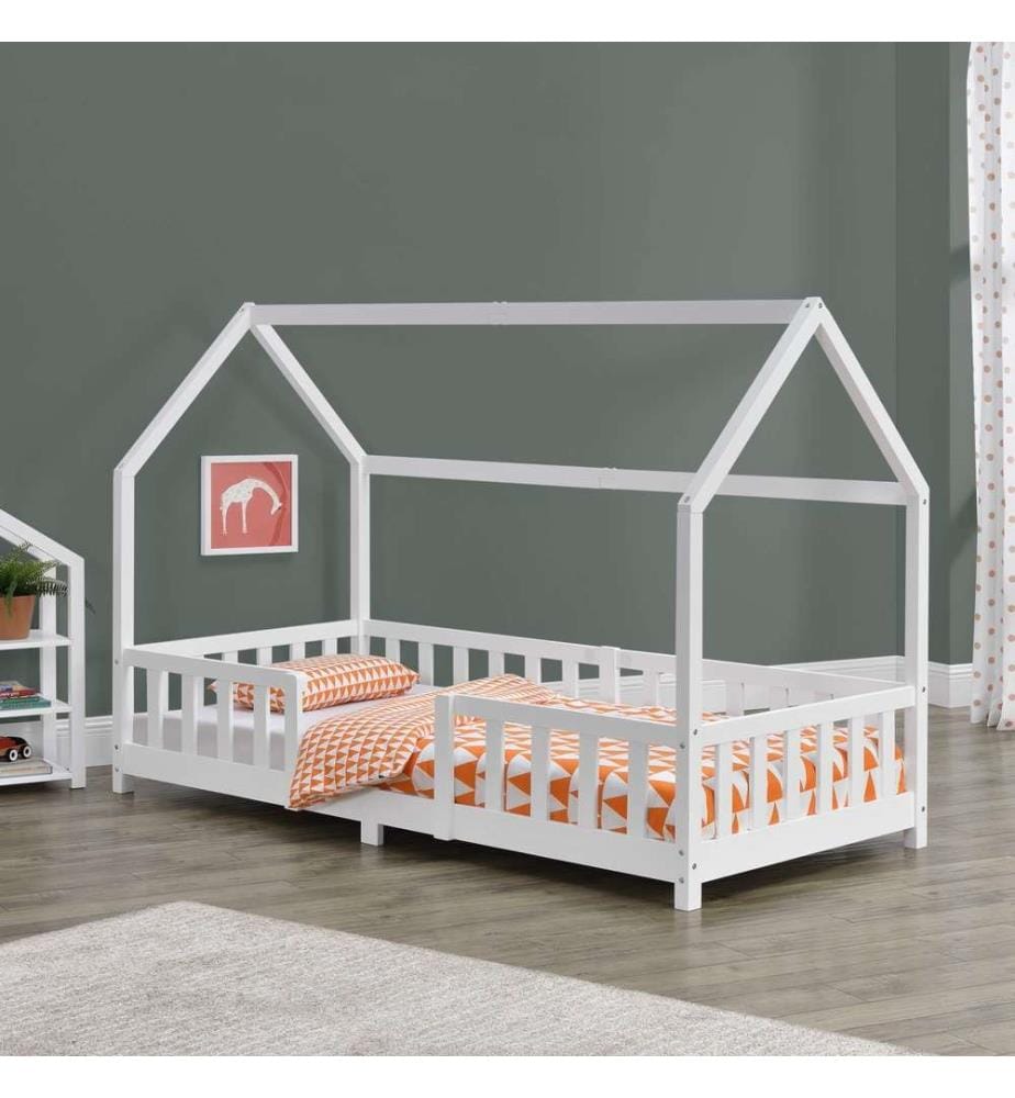 Kinderbett Sisimiut 90x200 cm mit Rausfallschutz