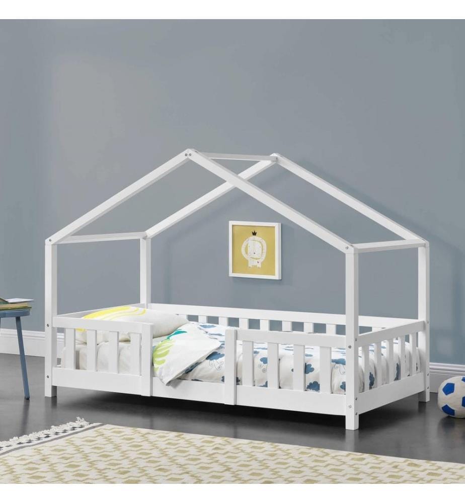 Letto per bambini Treviolo 80x160 cm con rete a doghe in legno