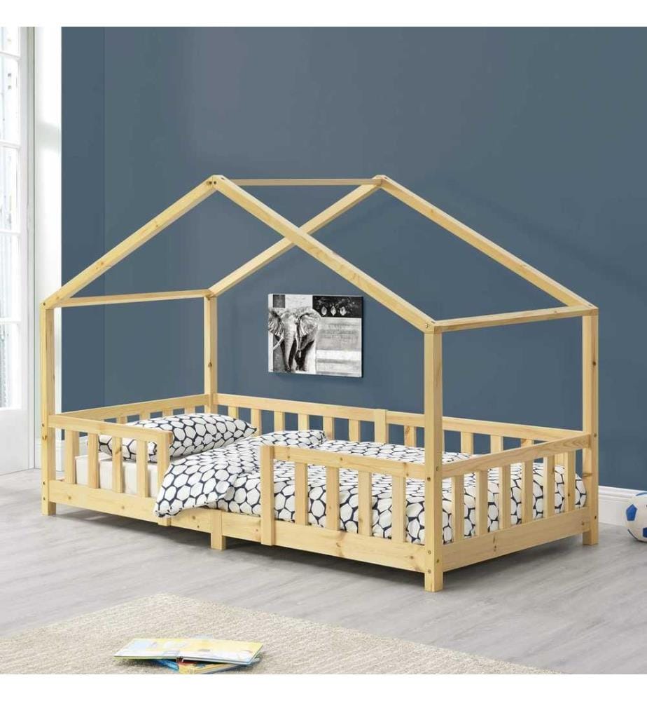 Letto per bambini Treviolo 90x200 cm con rete a doghe in legno