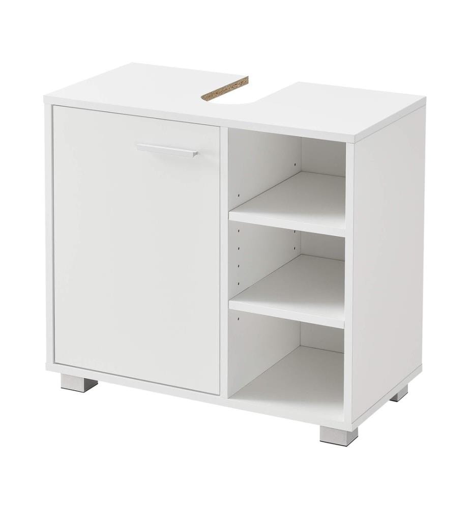 Meuble sous-lavabo Narvik 56x60x31 cm 3 compartiments de rangement