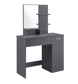 Coiffeuse Krugersdorp 138x90x38 cm avec miroir Tiroir