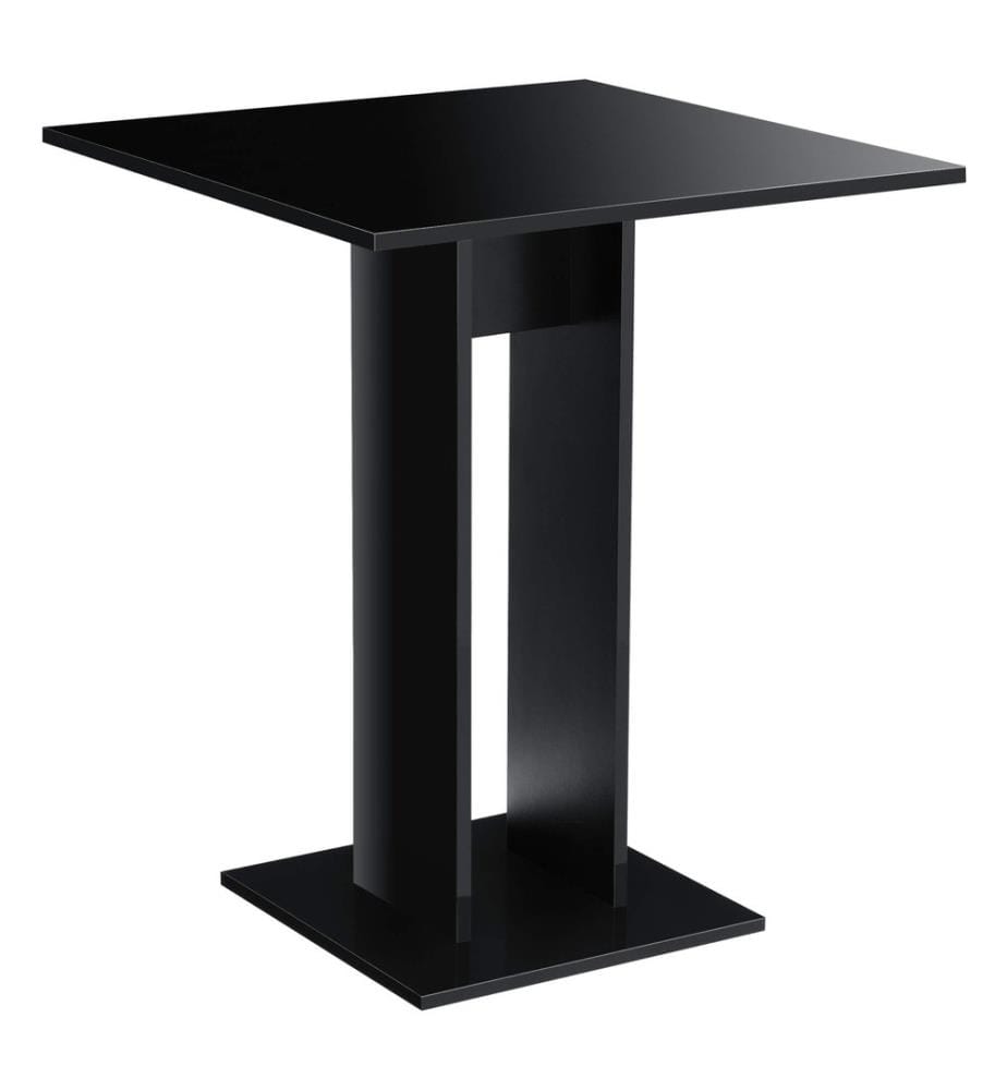 Esstisch Lindesnes 65x65x78 cm Schwarz Hochglanz