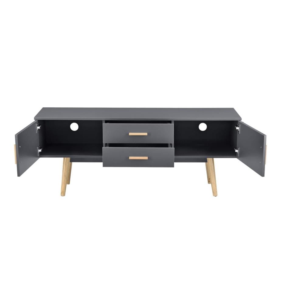 Mobile TV Alavus 140x40x56 cm con 2 ante per armadio