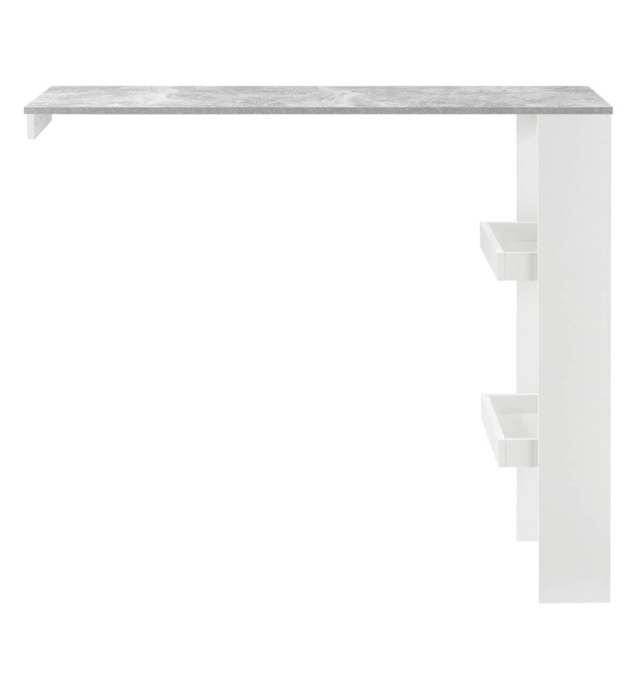 Bartisch Bromölla 120x45x106 cm Weiss Betonoptik
