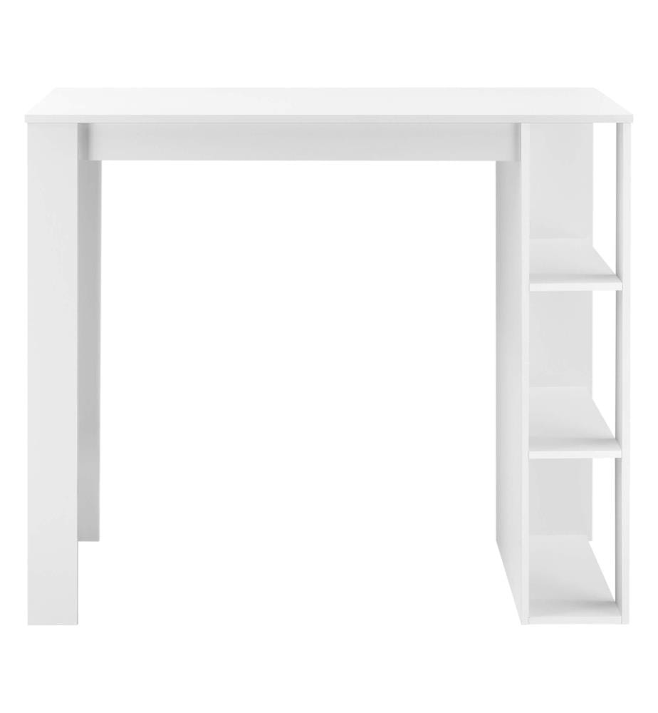 Bartheke Danderyd 120x60x105.5 cm mit 3 Ablageflächen Weiss