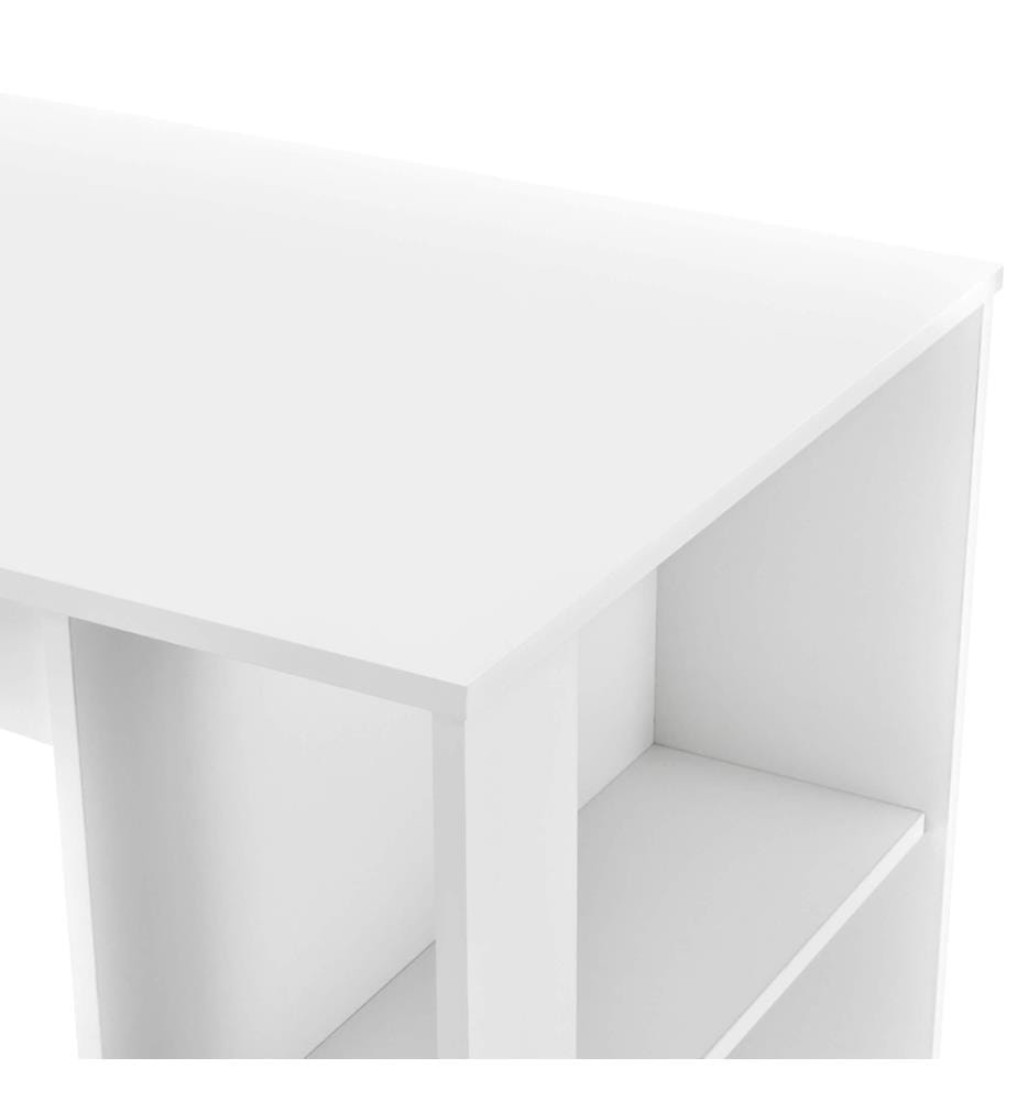 Bartheke Danderyd 120x60x105.5 cm mit 3 Ablageflächen Weiss