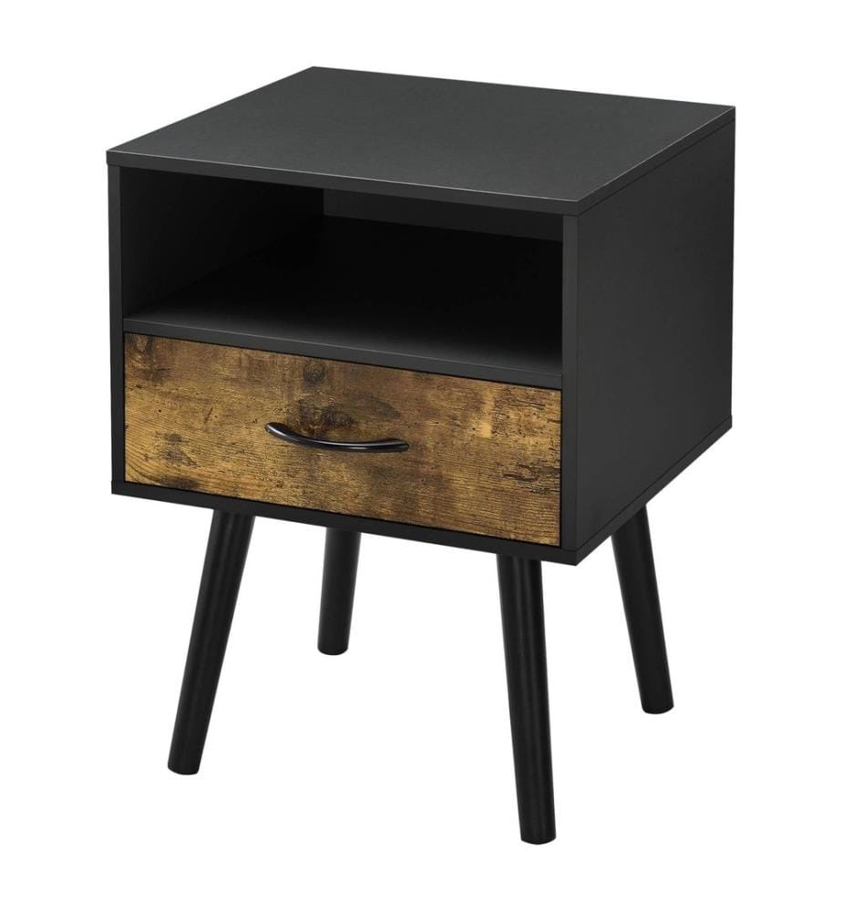 Table de chevet Table d'appoint Gävle 57 x 42 x 40 cm Noir