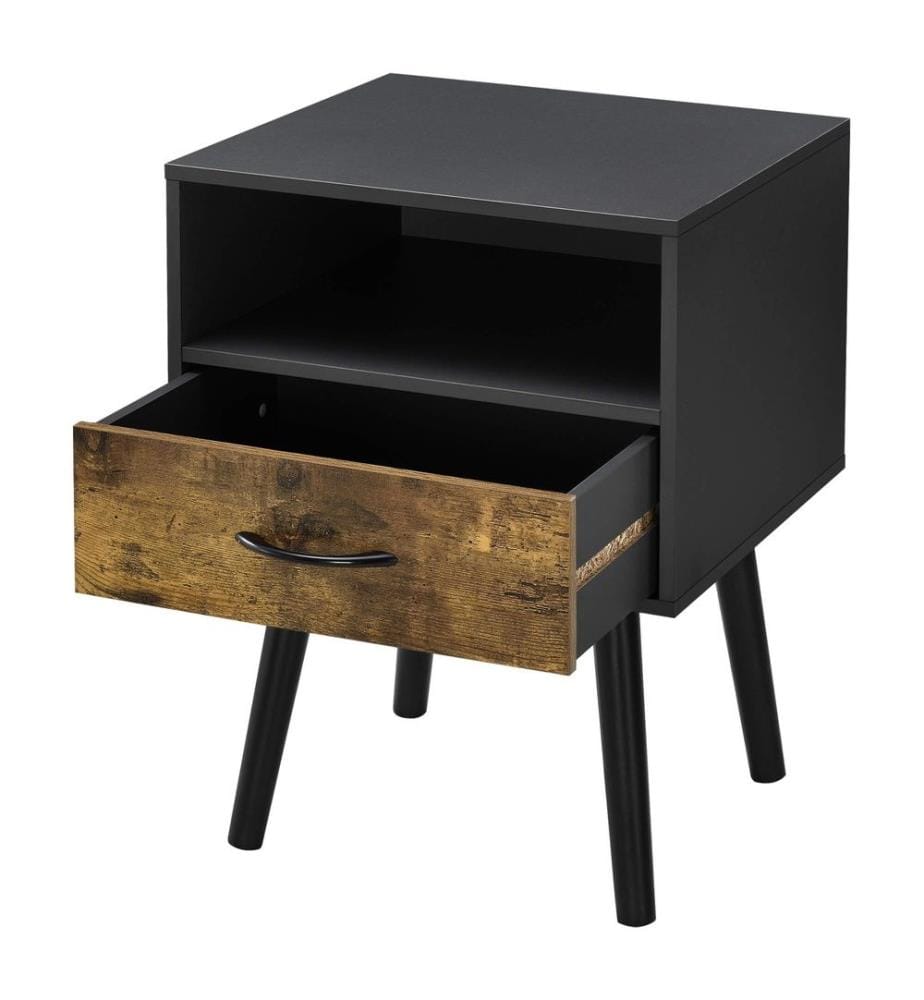 Table de chevet Table d'appoint Gävle 57 x 42 x 40 cm Noir