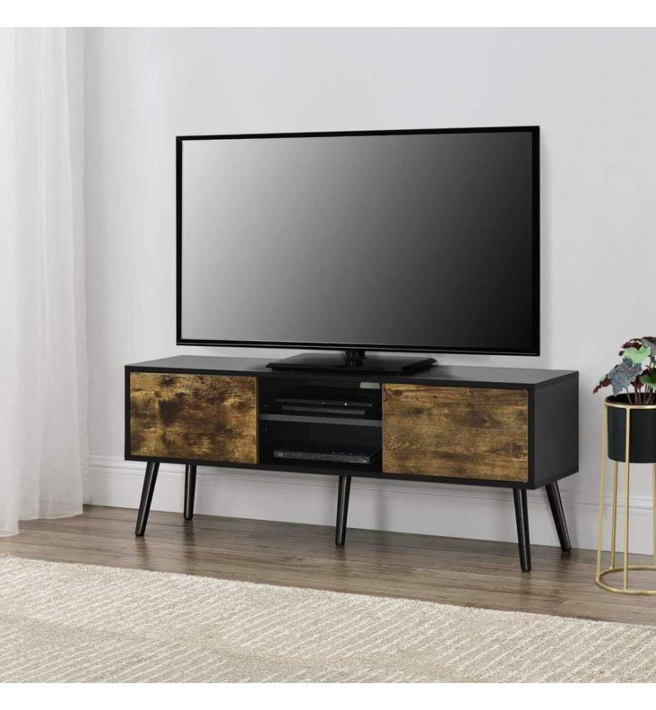 Fernsehtisch Eskilstuna 120 x 29.5 x 46.5 cm mit 2 Schranktüren