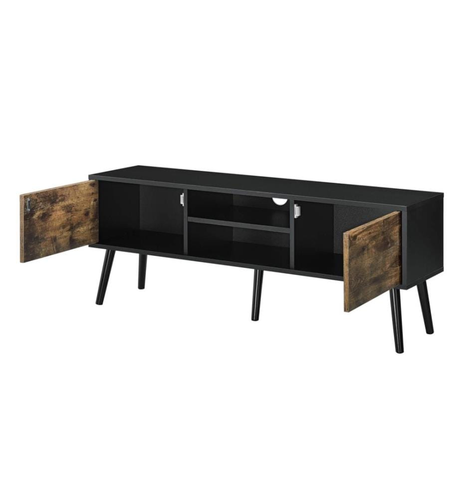 Fernsehtisch Eskilstuna 120 x 29.5 x 46.5 cm mit 2 Schranktüren