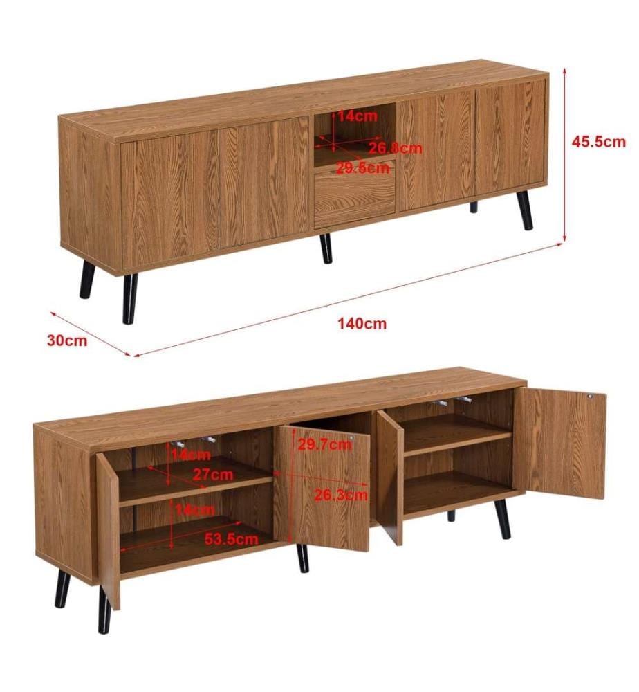 Fernsehtisch Hedemora 140x30x45.5 cm