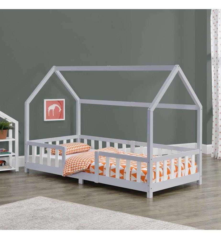 Kinderbett Sisimiut 90x200 cm mit Rausfallschutz