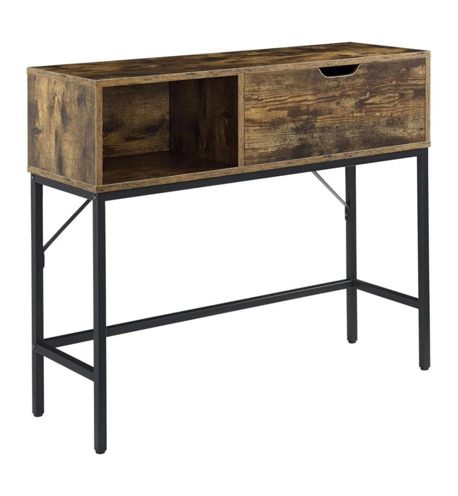 Table console Tranemo 92x30x80 cm Bois foncé