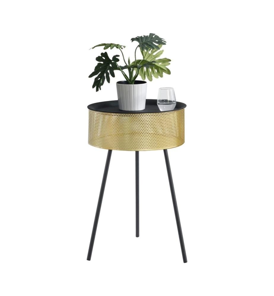 Table d'appoint Gällivare 65 x 40 cm métal or