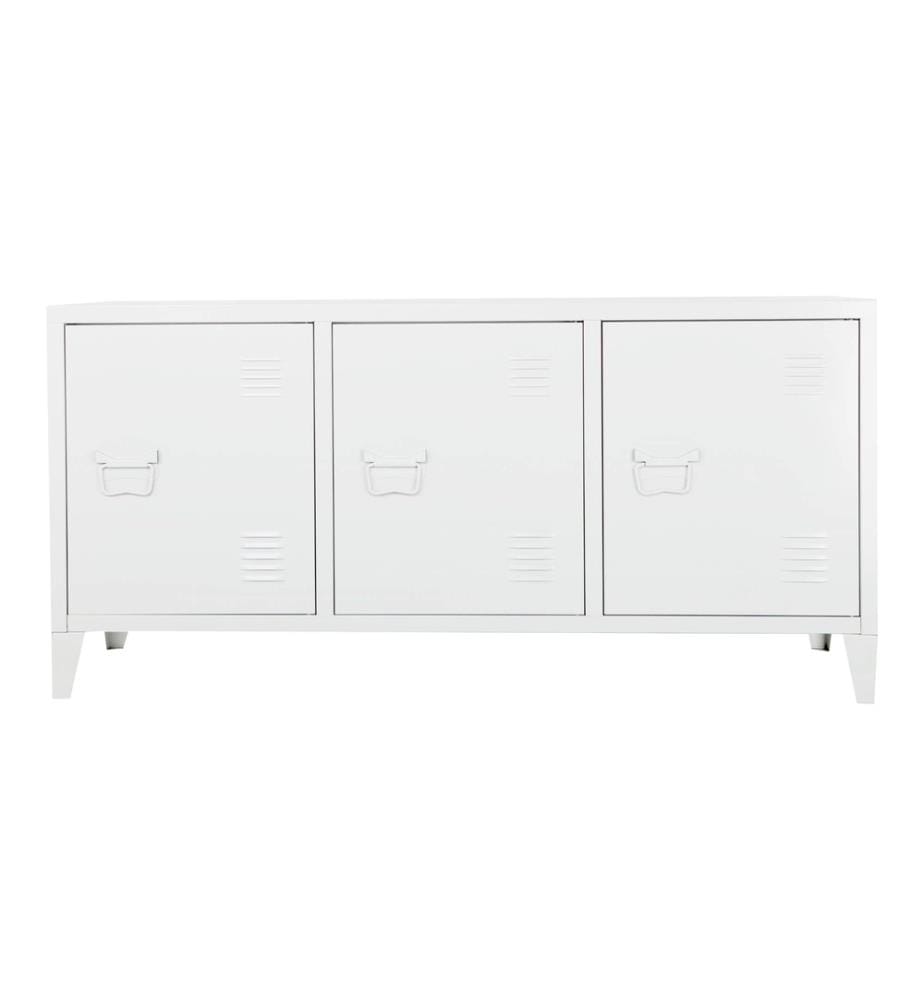 Fernsehtisch Kotka mit drei Schranktüren Stahl 58 x 113 x 40 cm