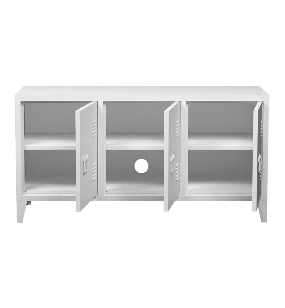 Fernsehtisch Kotka mit drei Schranktüren Stahl 58 x 113 x 40 cm