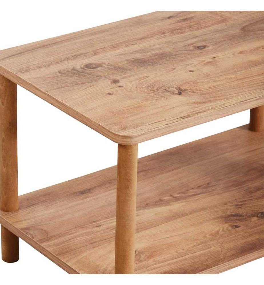 Table basse Jelling Rectangulaire 43x70x44 cm imitation bois