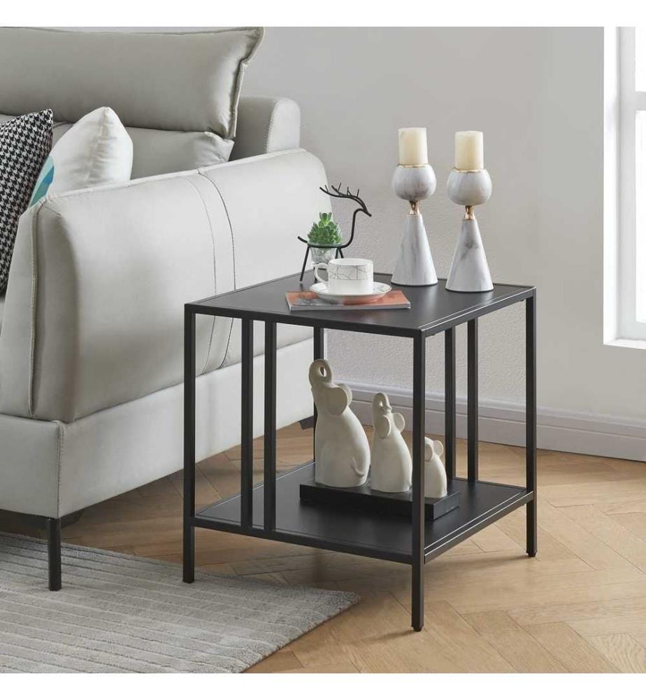 Tavolino Kumlinge 45x45x47 cm nero