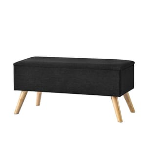 Sitztruhe Salford 79x39.5x39.5 cm Schwarz