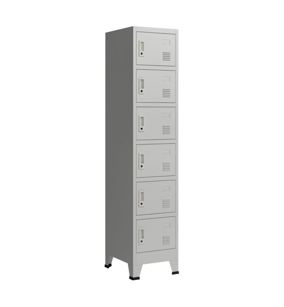 Schliessfach Spind Joroinen mit 6 Türen Stahl 180 cm