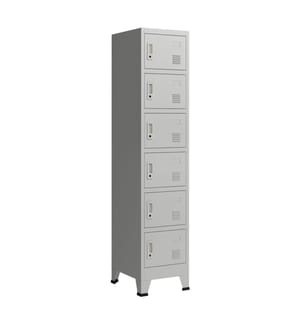 Armadietto Armadietto Joroinen a 6 ante in acciaio 180 cm