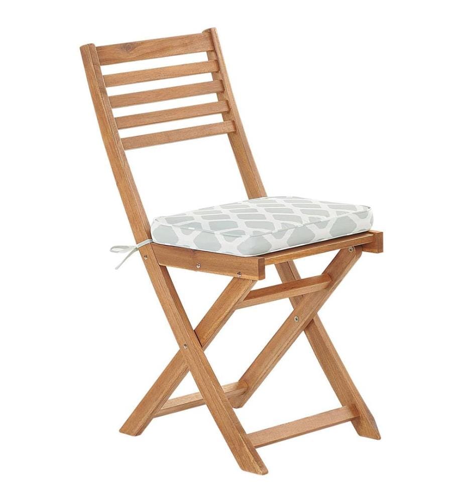 Set bistrot con cuscini Pieghevole FIJI Legno d'acacia Verde menta
