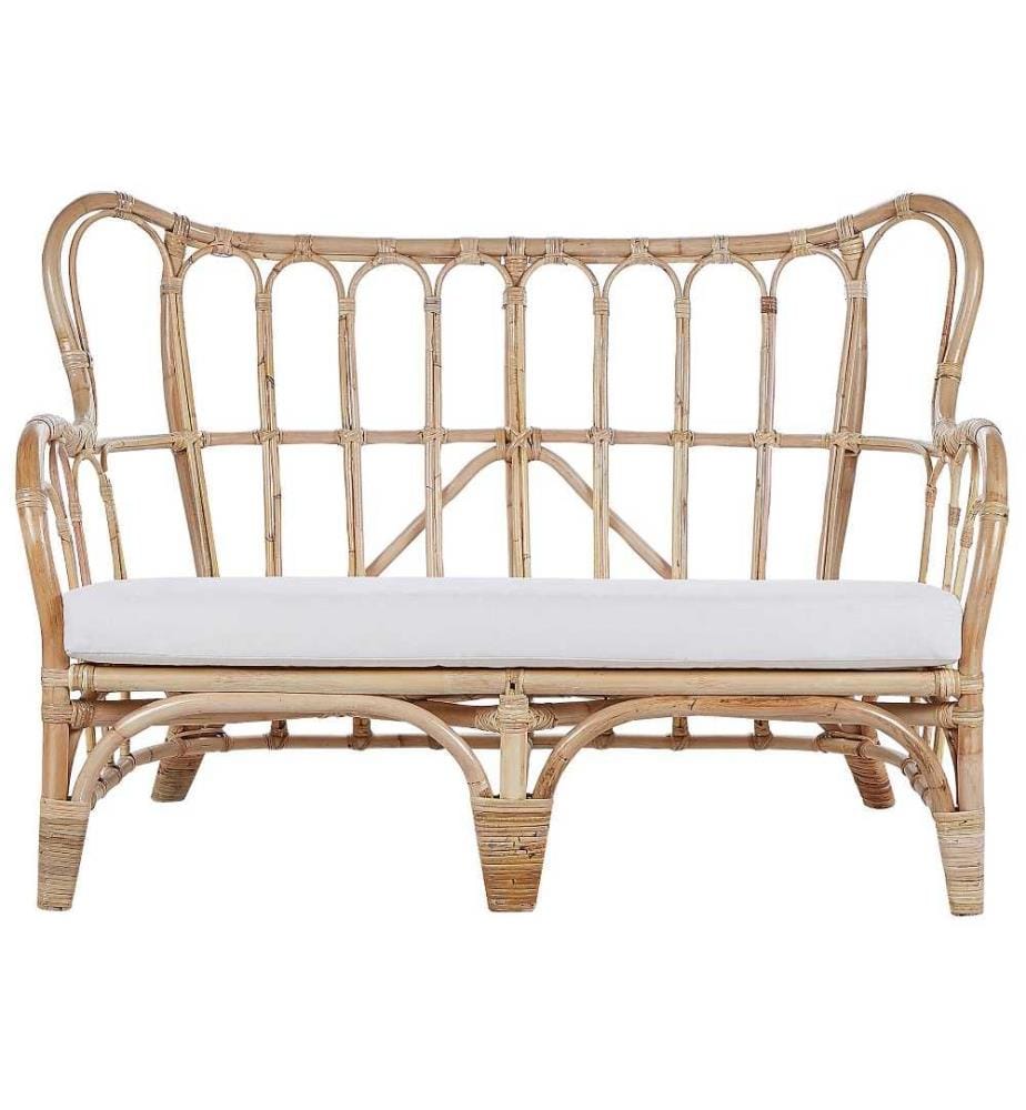 Set da giardino con tavolo 4 posti BRINDISI Rattan Naturale