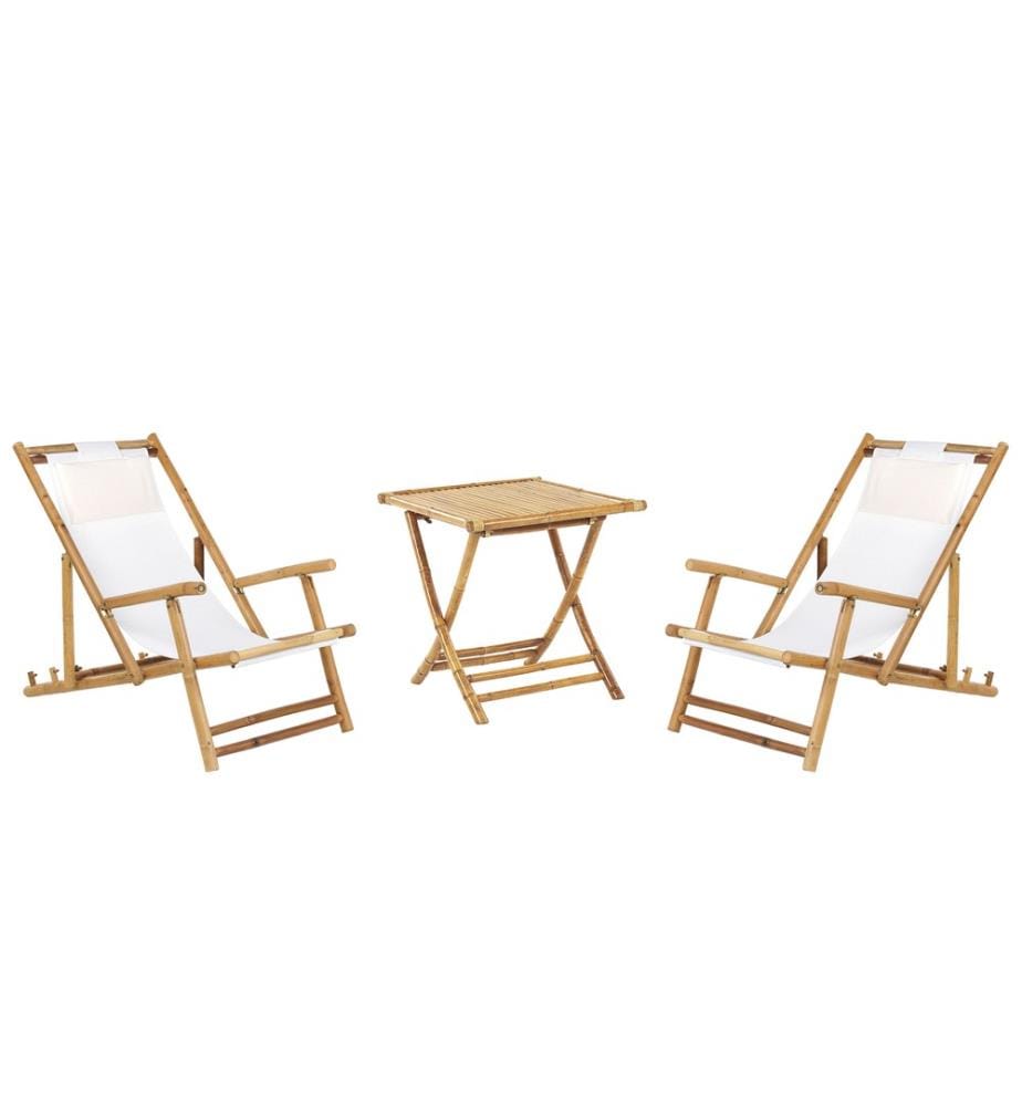 Bistro Set klappbar ATRANI/MOLISE Bambus Hellbraun