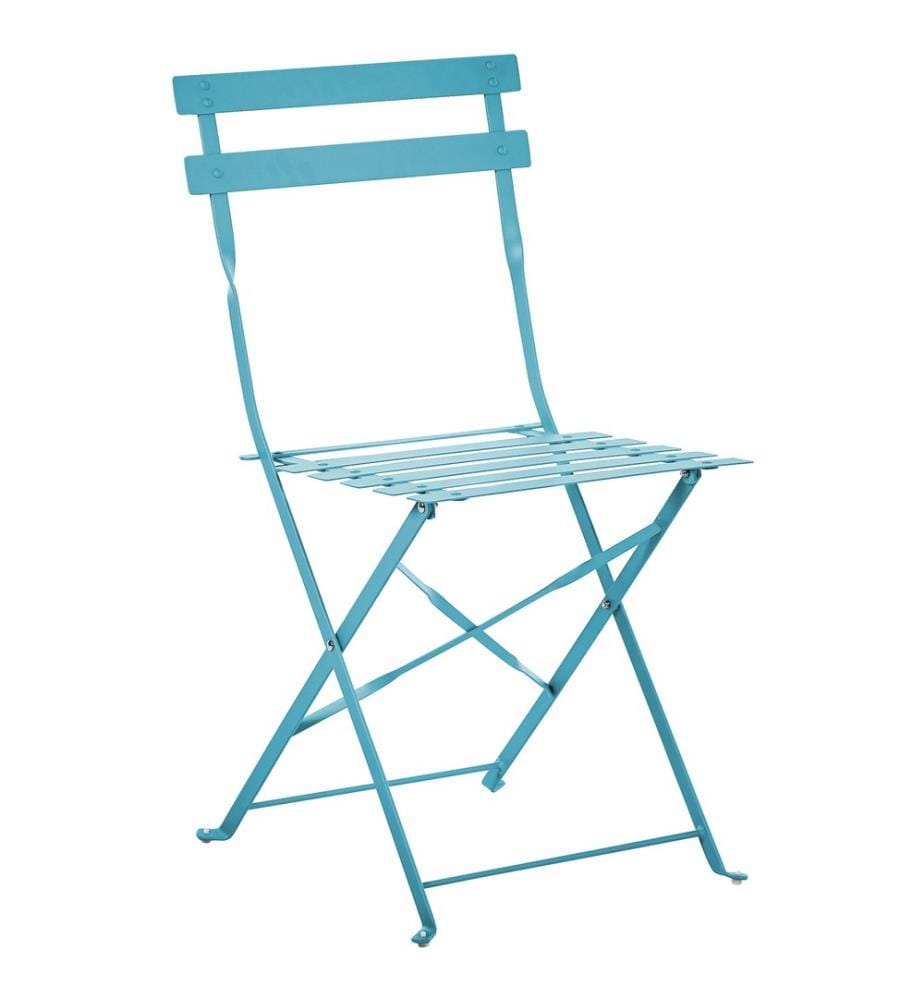 Bistro Set klappbar FIORI Metall Seeblau
