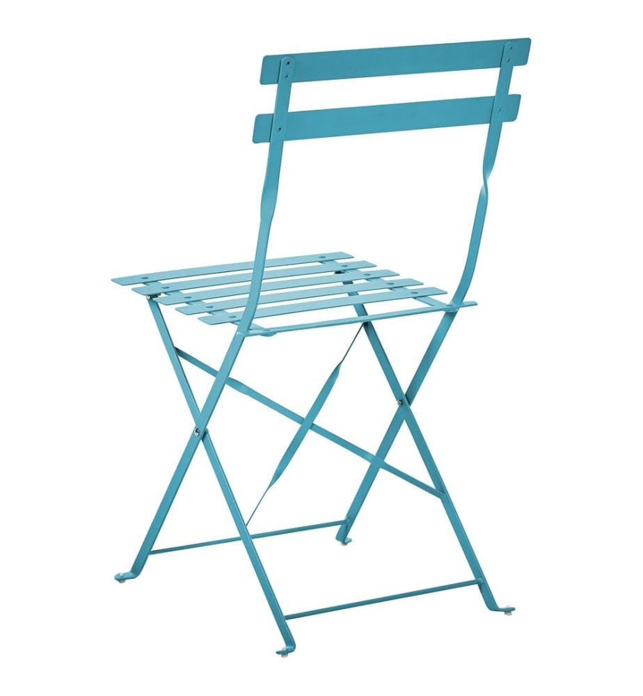 Bistro Set klappbar FIORI Metall Seeblau
