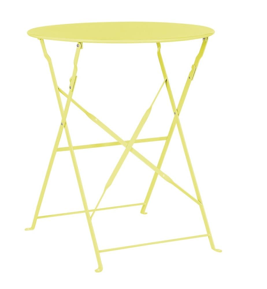 Ensemble bistrot Pliant FIORI Métal Vert citron
