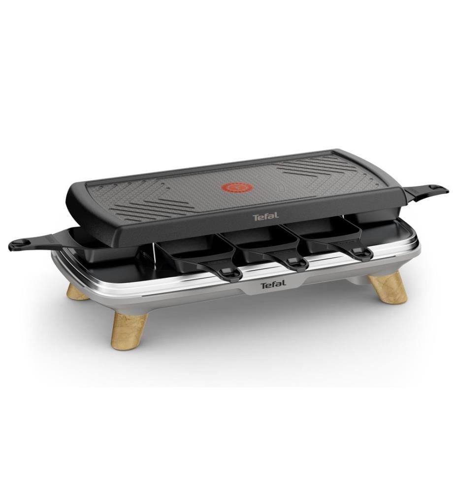 TEFAL - Grill à raclette Gourment RE610D 8 personnes