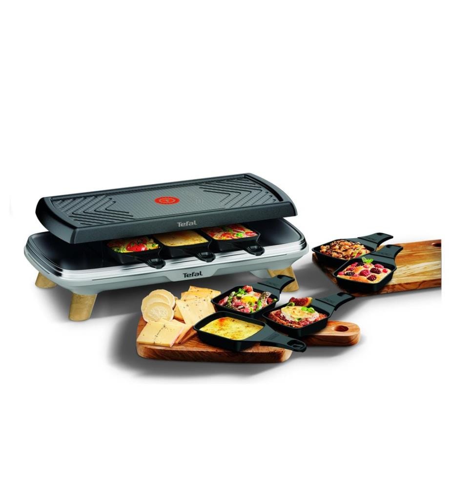 TEFAL - Grill à raclette Gourment RE610D 8 personnes