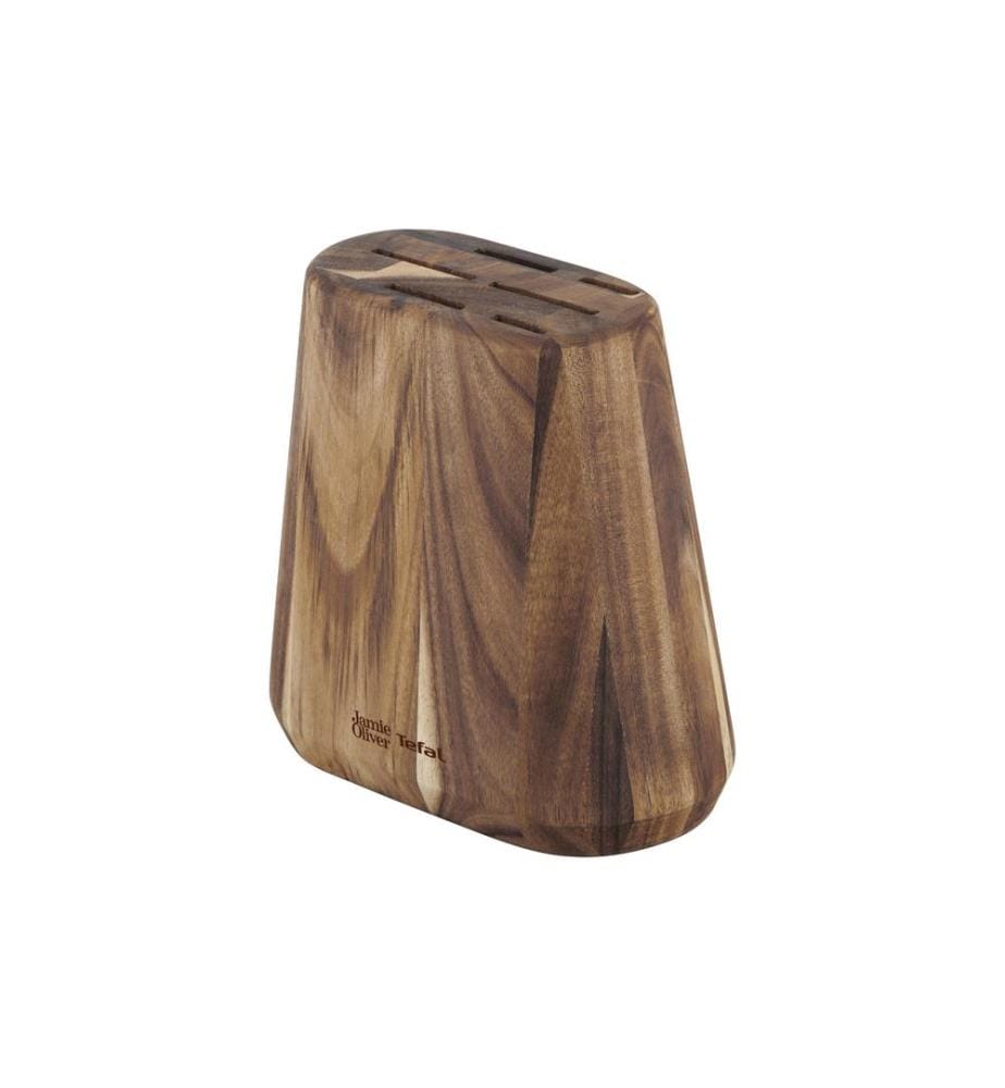 TEFAL - Kits de bloc de couteaux avec couteaux Jamie Oliver 6 pièces, essence de bois