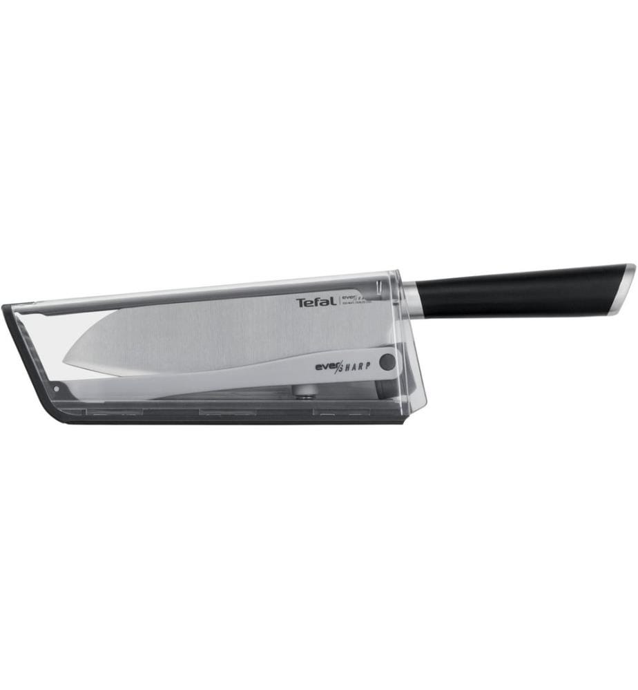 TEFAL - Santokumesser Ever Sharp 16.5 cm, Schwarz