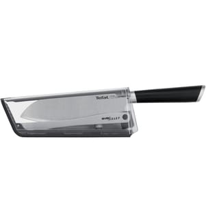TEFAL - Couteau santoku Ever Sharp 16.5 cm, Noir