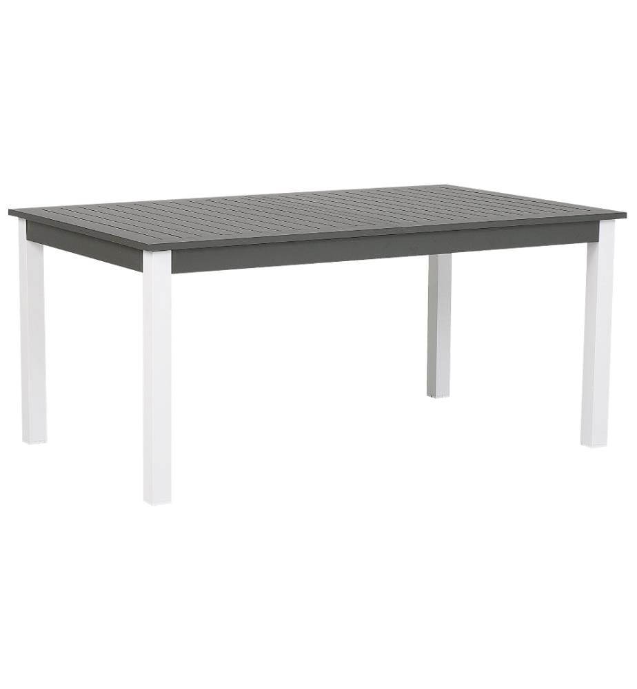 Set da pranzo da giardino 6 posti PANCOLE con cuscini Metallo Grigio