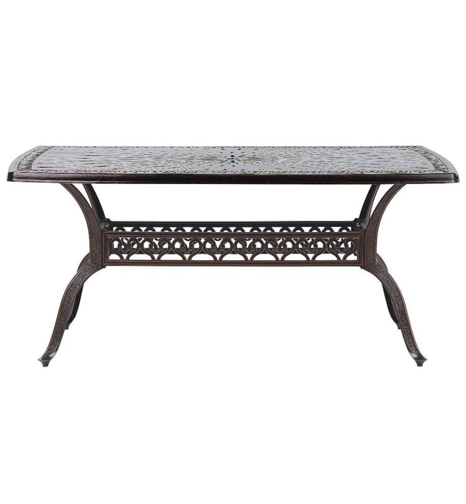 Set da pranzo da giardino 6 posti LIZZANO con cuscini Metallo Marrone scuro