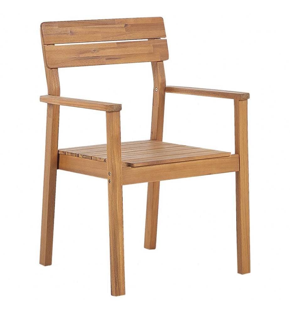 Set da pranzo da giardino 4 posti FORNELLI Legno d'acacia Marrone