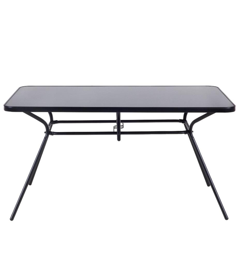 Set da pranzo da giardino 6 posti LIVO Metallo Nero