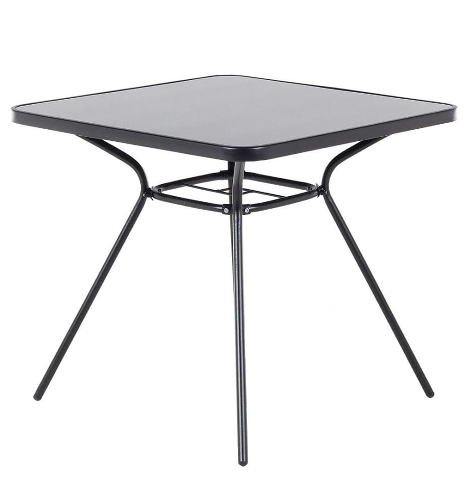 Set da pranzo da giardino 4 posti LIVO Metallo Nero
