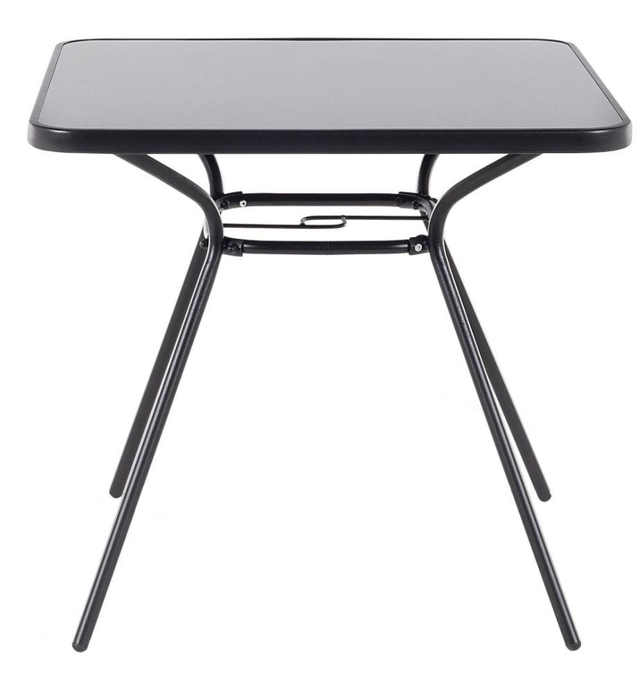 Set da pranzo da giardino 4 posti LIVO Metallo Nero